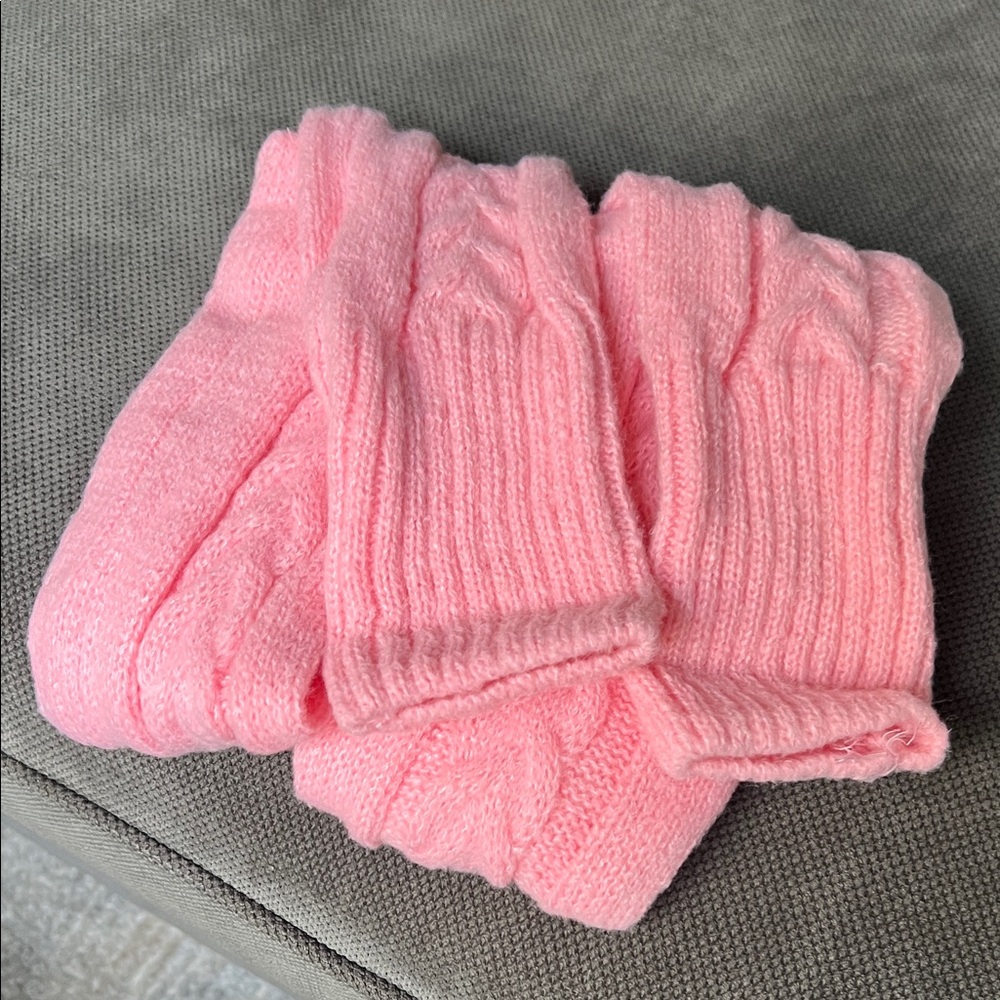 NEW Cable Knit thigh high socks